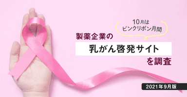 【DL資料あり】10月はピンクリボン月間 −製薬企業の乳がん啓発サイトを調査【2021年9月版】