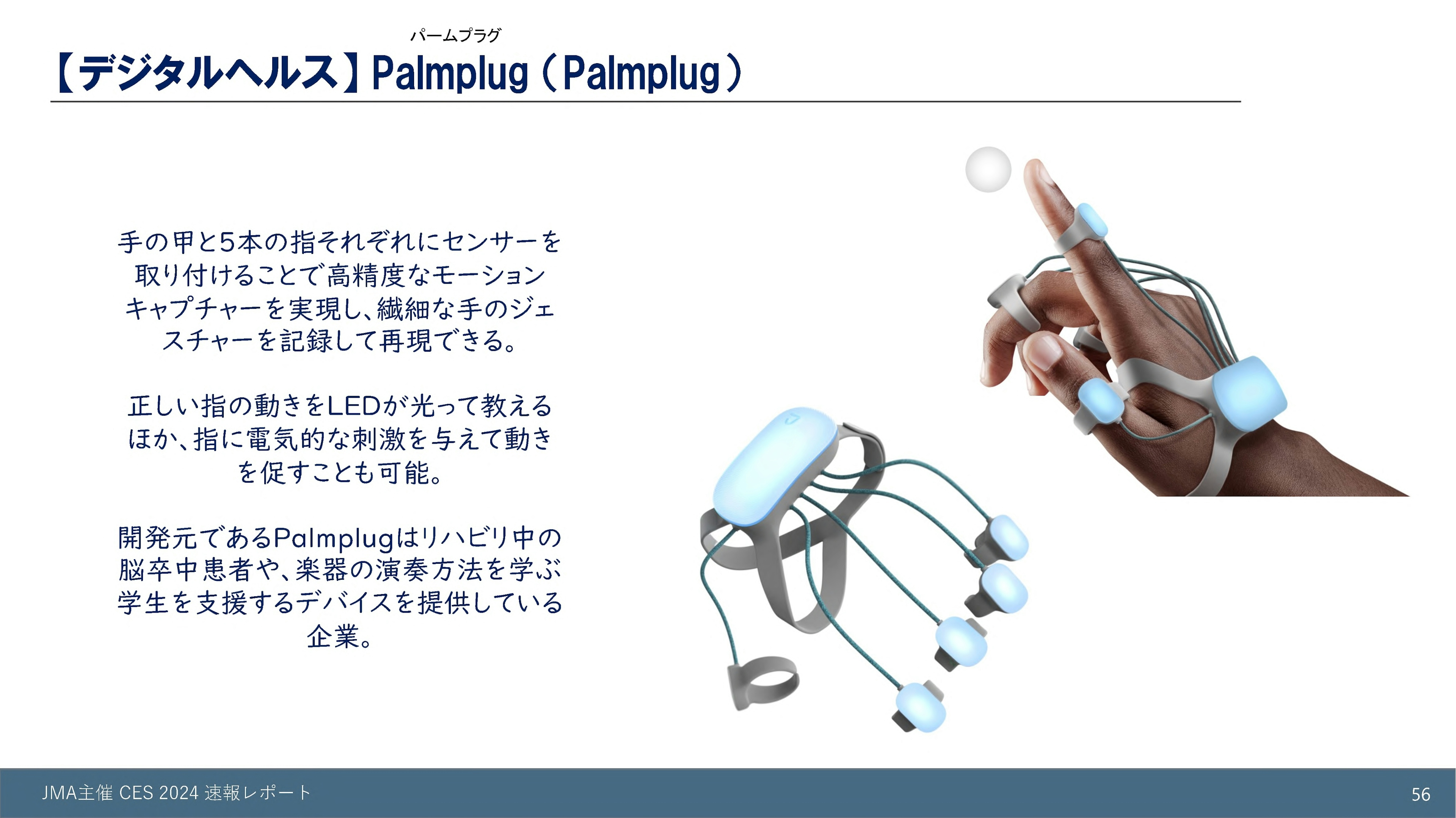 【デジタルヘルス】Palmplug （Palmplug社）