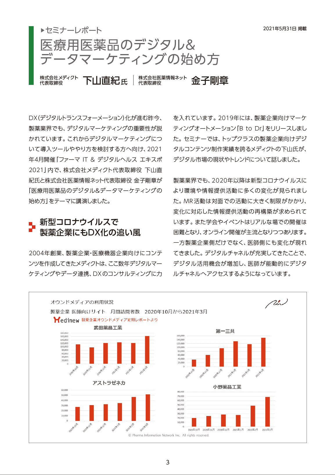 製薬マーケティングでのデータ利活用の方法とその事例プレビュー