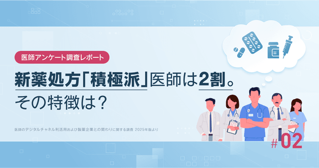 新薬処方「積極派」医師は2割。その特徴は?